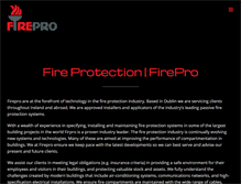 Tablet Screenshot of firepro.ie